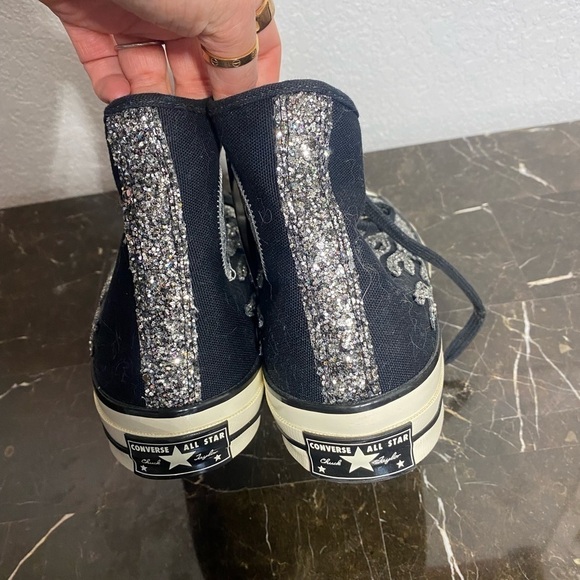 Converse All Star Chuck 70 Hi Glitter Flames - Picture 3 of 9